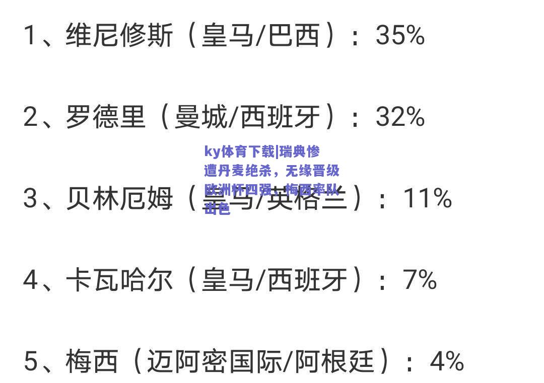 ky体育下载|瑞典惨遭丹麦绝杀，无缘晋级欧洲杯四强，梅西率队出色  第2张